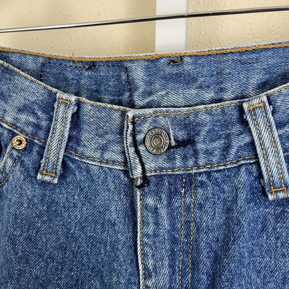 Levi’s Vintage 1987 505 Women’s 28x33 Size 15 Medium Wash Mom Jeans Made In USA - Picture 2 of 8